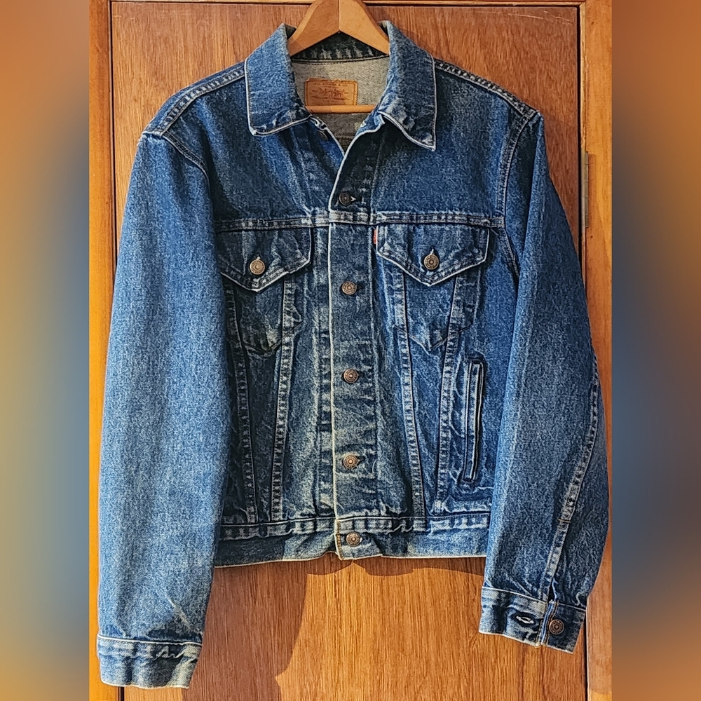 Vntg Levi's Trucker Denim Jacket Sz 42 Large
